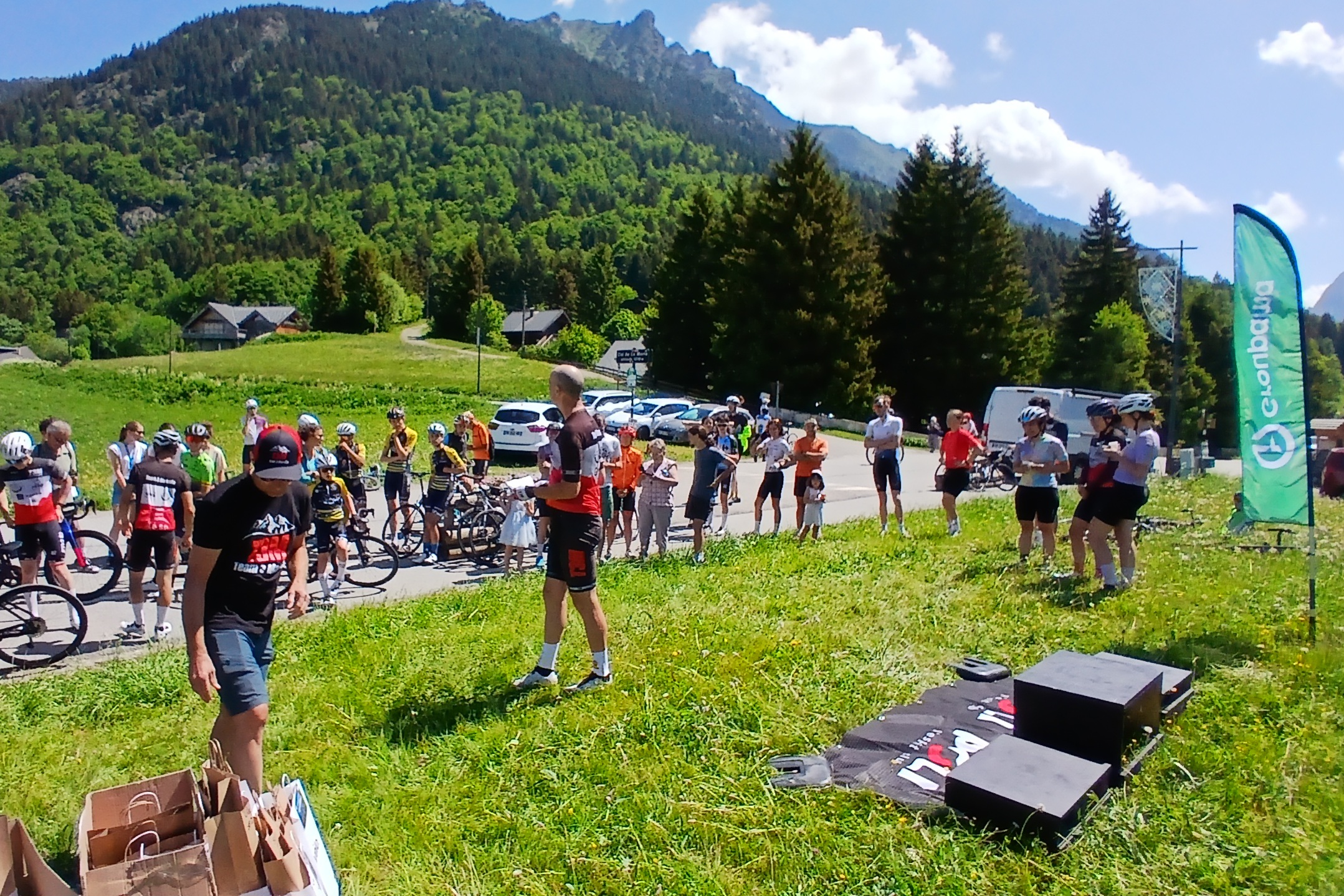 Grimpée arrivée de la course